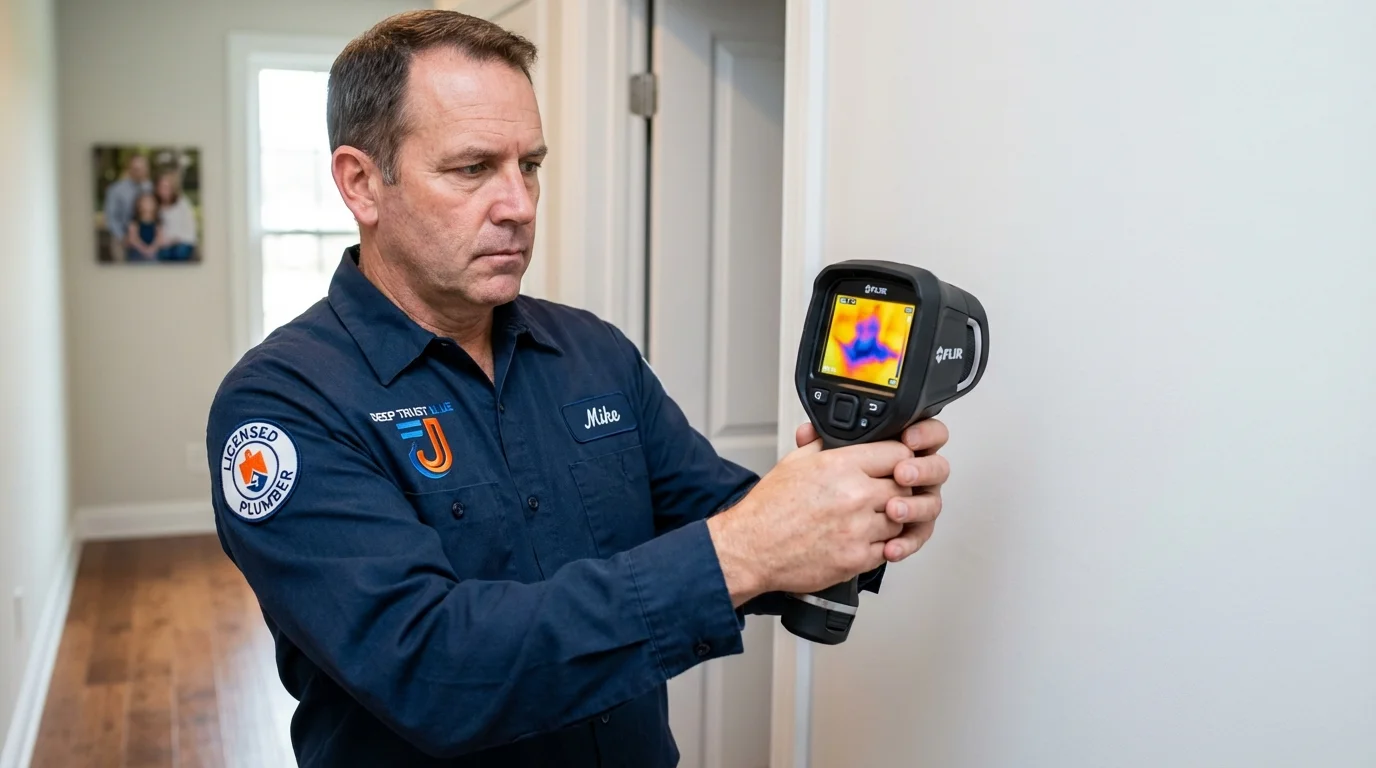 Thermal imaging leak detection by Johns Plumbing LLC in New Cumberland